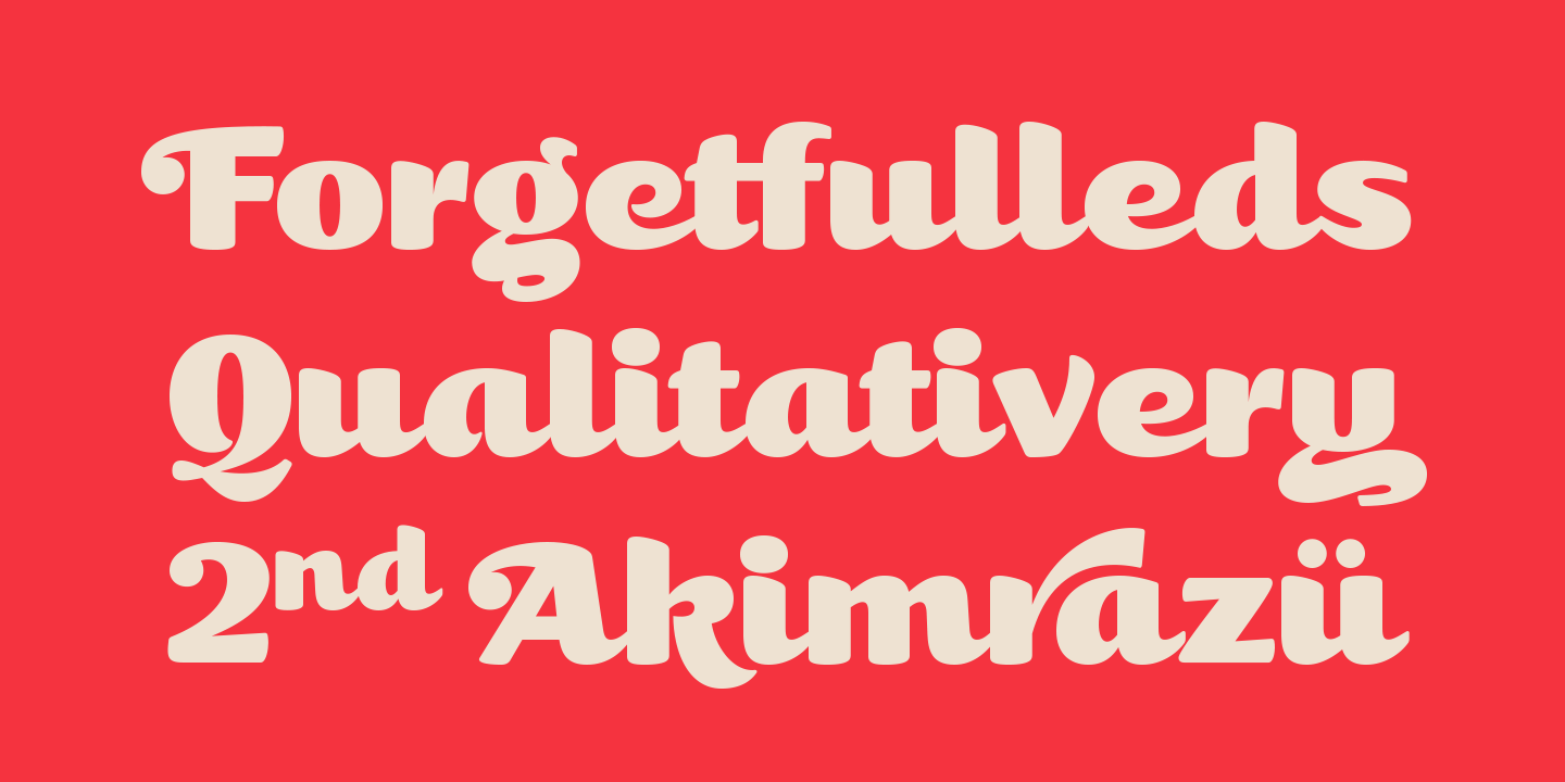 Beispiel einer Kari Bold Italic-Schriftart